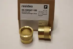 Redido Hs-sweat-103 2pc Lot Kit Resideo 1.25 Inch Sweat Brass