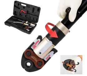 71500-blue Redloong Copper Tube Fittings Hydraulic Pipe Crimping Tool With 1/2 Inch 3/4 And