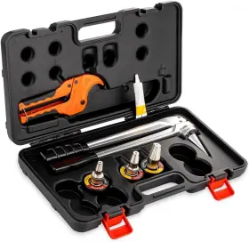 Redloong Pex-168 Manual Pex-a Expansion Tool Kit With 1/2 Inch 3/4 1 Heads Astm F1960 Compatib