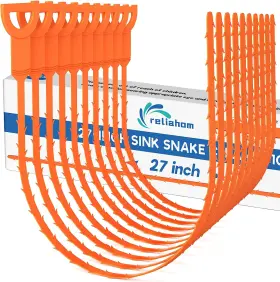 Daugers10a Reliahom 10-pack 27-inch Drain Clog Remover - Sink Snake Tool For Hair Catching