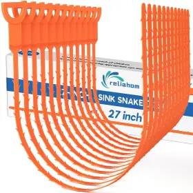 Daugers12a Reliahom 12 Pack 27 Inch Long Drain Clog Remover Snake Tool