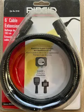 31133 Ridgid 6ft Cable Extension For Inspection Camera No
