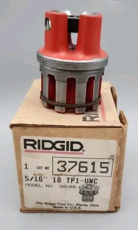 37615 Ridgid 5/16 Inch 18 Tpi Unc Die Head Nos. Nib
