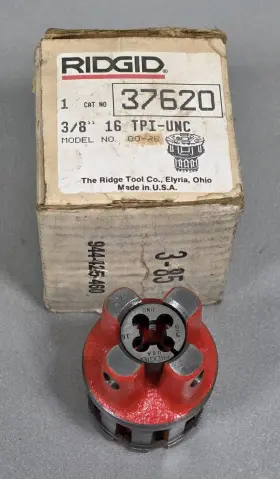 00-rb Ridgid 37620 3/8 Inch Nc Alloy Die Head Bolt Complete