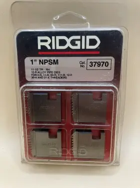 37970 Ridgid 1 Inch Npsm Alloy Pipe Dies