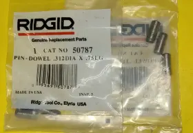 50787 Ridgid Dowel Pins .312 Dia X .75 Lg Pack Of 3