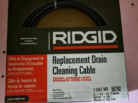 56792 Ridgid New Replacement Drain Cleaning Cable 5/16 Inch X35ft