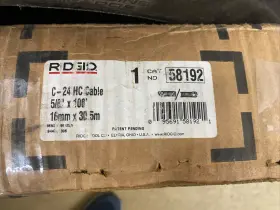 C-24hc Ridgid 58192 Drain Cleaning Cable 5/8 Inch X 100 Ft