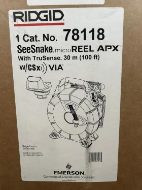 78118 Ridgid Drain Inspection Camera Seesnake Micro Reel Apx Tru Sense With Csx New