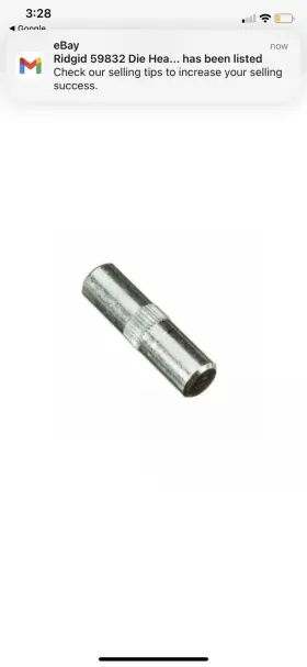 E3549 Ridgid Tool Company 45435 Replacement Threading Retaining Pin For 360 Pipe Cutter