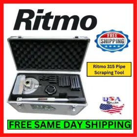 Rtc315 Ritmo Rtc 315 Rotary Pipe Scraping Tool Kit With Carry Case 137mm Depth