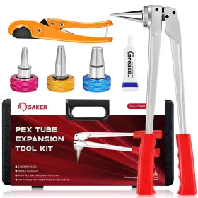 Gj76712-x55179 Saker Expansion Tube Tool Kit Expandable 1/2 3/4 1 Heads Manual Pex F1960 Pex-a