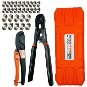Saf2g-fj293g-da9sfk3 Sankikiproduct Pex Pipe Clamp Cinch Tool Kit Crimping Crimper For Stainless Steel With Case New