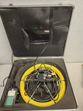 9723wf Sanyipace Pipe Inspection Camera 30m/100ft Cable Cracked Screen.for Parts