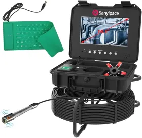 F5800 Sanyipace 10.1 Inch Sewer Camera 100m Inspection With 512hz Transmitter Self-leveling
