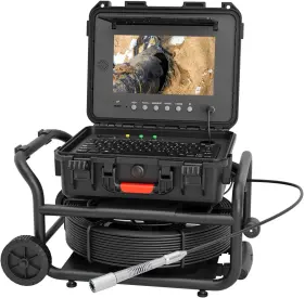 S860dstkm Sanyipace Sewer Camera 165 Ft Self-leveling Drain With 10 Inch Hd Screen