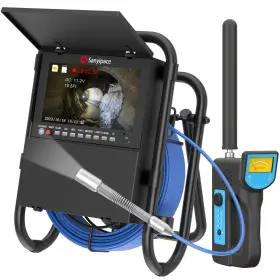 S8958mrt Sanyipace 9 Inch Color Screen Sewer Camera 20m/65ft Drain Pipe Borescope With 512hz Transmitter