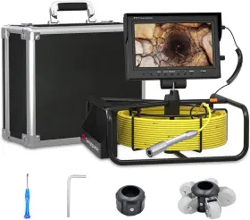 Wp9603 Sanyipace 9 Inch Monitor 30m Pipe Camera 23mm Waterproof Drain Sewer Endoscope 6000mah Battery