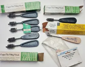 00929 Schaefer Nos Lot-5 O.d. 7/8 Inch One 5/8 And Two 1/4 Copper Tube Fitting Brush