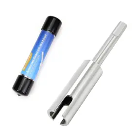 Qjdbs-01 Scottchen Pro Stainless Steel Rv Scissor Jack Slotted Drill Attachment 5inch Long With 3/8