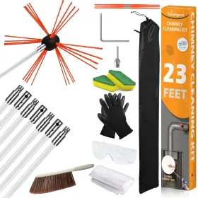 Jt-ycs-23ft-7 Sealegend 23 Feet Chimney Sweep Kit Brush Cleaning And R