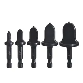 Sf-us-001 Seonfook 5pcs Swaging Drill Bit Set Copper Pipe Flaring Tools With 1/4ftft 3/8ftft 1/2ftft 5