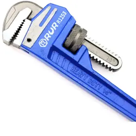 R1250 Shunhuau 633183559166 Heavy Duty Pipe Wrench For Garden Set Heat Treated Adjustable 14 Inches Soft