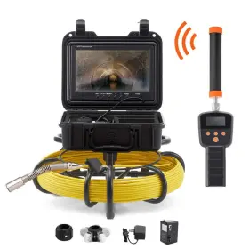 Ddwkxsgdnk950s9afv1-0522 Skyshalo 9 Inch Sewer Pipe Inspection Camera 512hz Locator 165ft Snake With Sd Card