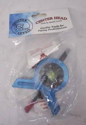 Spotter Levels 040232644320 Center Head Pipe Marking Tool Blue Y Shaped Aluminum