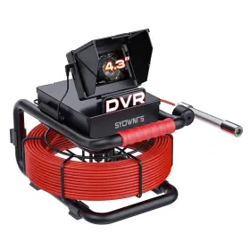 F943drc23-20m Syownfs Sewer Camera 66ft/20m 4.3 Inch Pipe Inspection With 16g Dvr Ip68 Waterproo