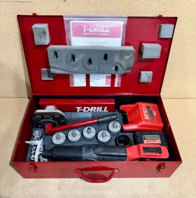 T-65b T Drill T-drill Portable 28v Lithium Ion Tee Forming Machine Copper