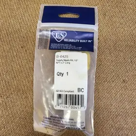 Tsb-0425 T&s Brass B-0425 Supply Nipple Kit 1/2 Npt X 2 Long Genuine Oem