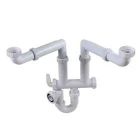 Talea Gr005c001 Double Kitchen Sinks Drain Pipe Kit Rear Hard Tube