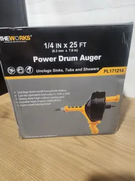 Pl171214 Theworks Power Drum Auger New