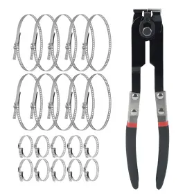 Zc-2086 Thsakzo Cv Boot Clamp Pliers Black Heavy Duty Tool With 20 Crimp Bands