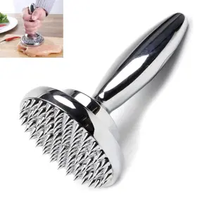 Tiyoorta 791742704355 Dual Sided Meat Tenderizer Marinating Prep Tool Manual Hammer Mallet For