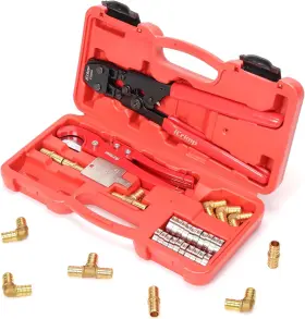 Tools 744110504286 Icrimp Pex Pipe Clamp Crimping Tool Kit Cinch Crimper For Stainless Steel