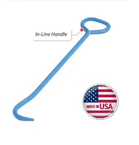 Trumbull 367-4290 Manhole Cover Hook 36 Inch Solid Hex Shape Steel Inline Handle Pointed Tip Usa