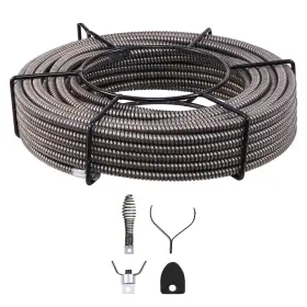 Uimoso 199413227989 Drain Cable Sewer 100ft 1/2in Cleaning Auger Snake Pipe
