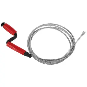 Uxcell 601968941475 10ft Carbon Steel Flexible Drain Auger Hair Clog Remover Tool Red