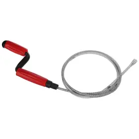Uxcell 745060467737 Drain Augers 1.6m Carbon Steel Clog Remover Tool Red