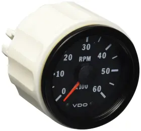 333158 Vdo Vision Style Programmable Tachometer Gauge 2 1/16 Inch Diameter 6 000