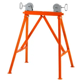1110a Vevor Vepipe Stand With Roller Head 2500 Lbs Load For 2-36 Inches Pipes 45# Steel