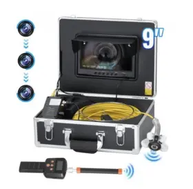 Vevor 744110735796 Sewer Camera With 512hz Locator 165 Ft/50 M 9 Inch Drain Inspection