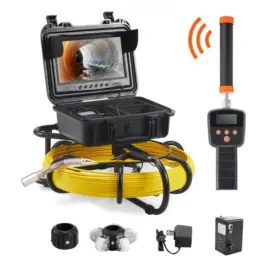 Ddwkxsgdnk950s9af Vevor 9 Inch Sewer Camera 50m/164ft Pipe Inspection With 512hz Sonde 720p