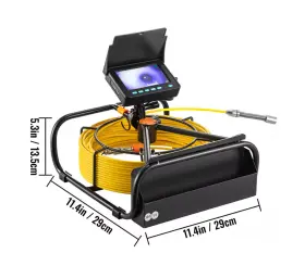 Gdksycm-4.330c2r9 Vevor Sewer Camera 98.4ft/30m Pipe Inspection Hd Drain 4.3 In Lcd Monitor