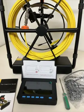 Jlkxsgdnkj950dxc6v1 Vevor 9 Inch 720p Lcd Screen 65.6 Ft Pipe Inspection Camera