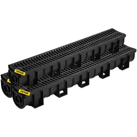 Pslgm10010039v7b1v0 Vevor Trench Drain System 5.8x5.2x39.4-inch Hdpe Drainage Channel W