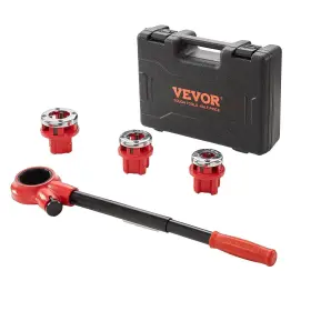 Sdglwqj312341fzw2v0 Vevor Ratchet Pipe Threader Kit 1/2 Inch Npt 3/4 1 Manual Ratcheting Pi