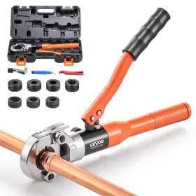 Ytsyyyjgjlhjykcuk001 Vevor Copper Pipe Crimping Tool Hydraulic Driven Pro Press With 8 Jaws